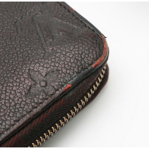 Louis Vuitton Empreinte Leather Black Zip Around Wallet — Monogram Embossed - Picture 8 of 11